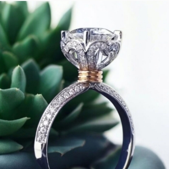 🐰🐰1ct. Moissanite Diamond Ring - Picture 15 of 16